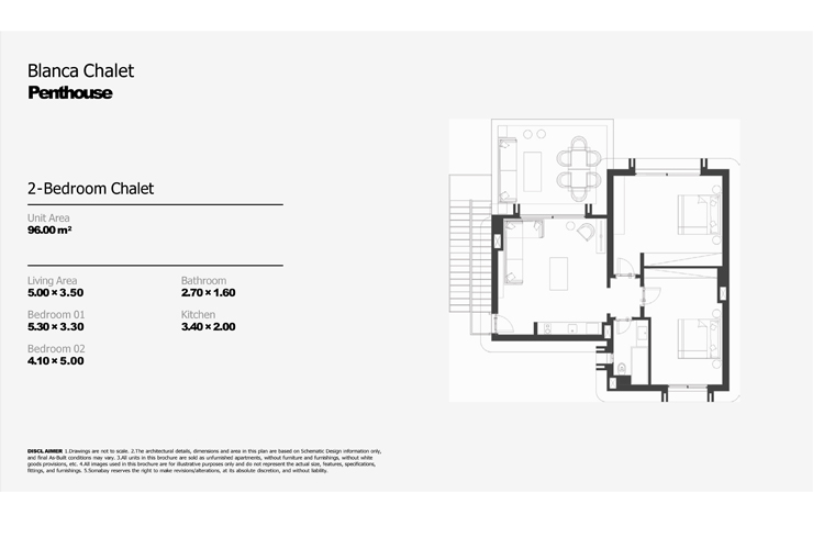 2 BR Penthouse Chalet with Pool view - 2